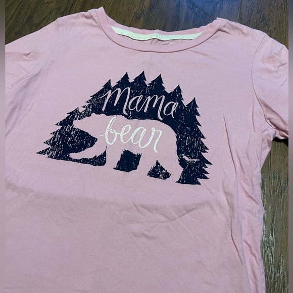 Mama Bear pink woods Mom T shirt Little Blue House Small Mother’s Day gift - Picture 2 of 4
